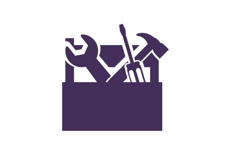 icon depicting toolbox for fixing problems